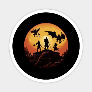 Epic Fantasy Skyline Design Magnet